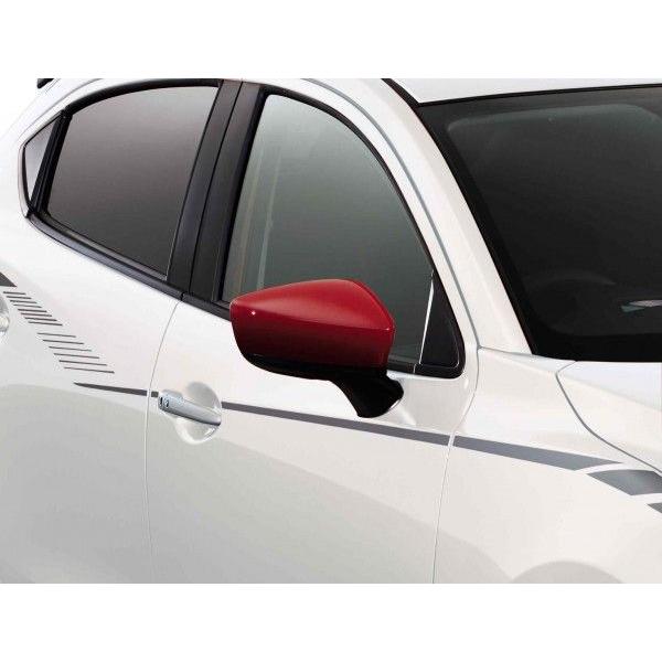 マツダ(MAZDA) ドアミラーガーニッシュ右(ソウルレッドプレミアムM) /マツダ純正オプション/デミオDJ/ BHP1691N162(BHP1-69-1N1 62)