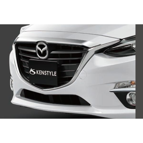 ケンスタイル(KENSTYLE)アッパーグリルガーニッシュ(メッキ)アクセラ/マツダ純正オプション/アクセラ/ BMK1V4310(BMK1-V4-310)