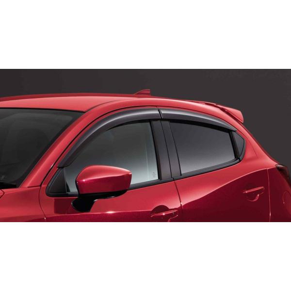 マツダ(MAZDA) アクリルバイザー /マツダ純正オプション/MAZDA2・デミオDJ/ D09VV3700(D09V-V3-700)