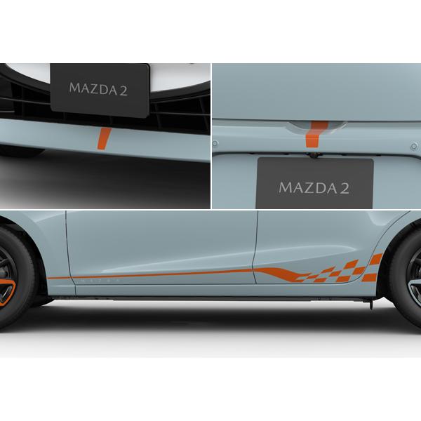 マツダ(MAZDA) ボディデカールセット(フロント/サイド/リア) /マツダ純正オプション/MAZDA2/ D65KV3010(D65K-V3-010)