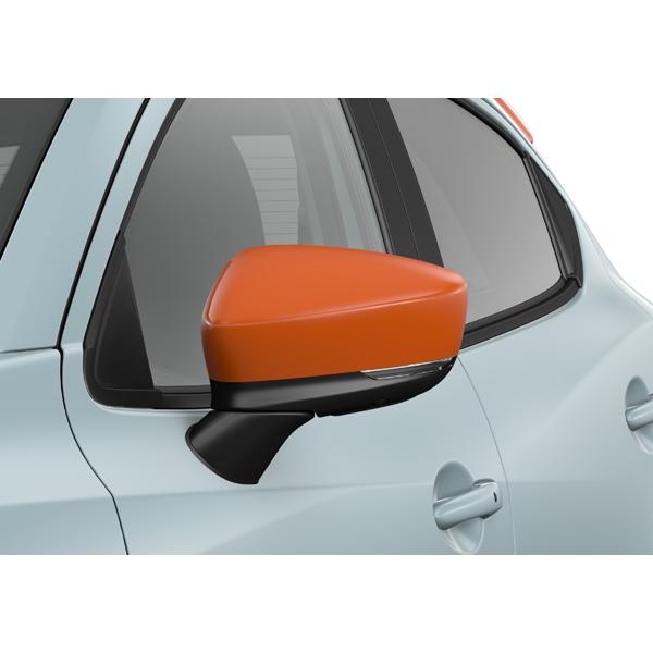 マツダ(MAZDA) ドアミラーガーニッシュ(レーシングオレンジ) /マツダ純正オプション/MAZDA2/ D65KV3650(D65K-V3-650)