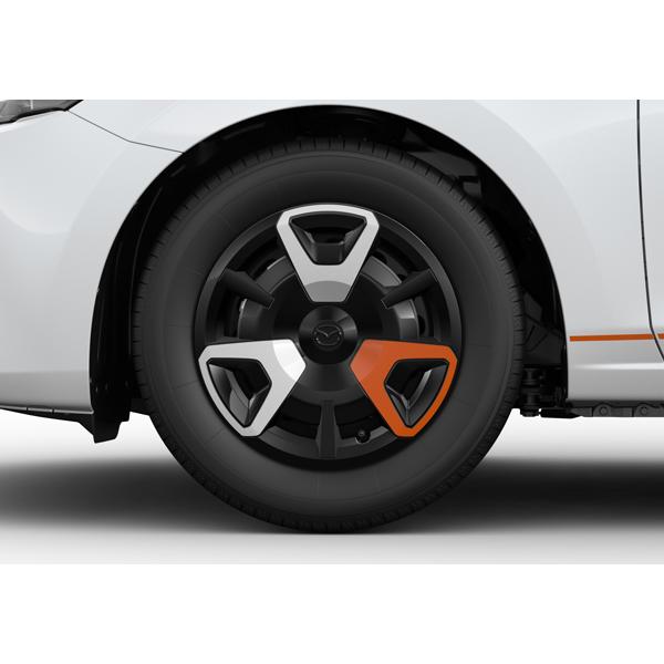 マツダ(MAZDA) フルホイールキャップセット(レーシングオレンジ/セラミックM) KM /マツダ純正オプション/MAZDA2/ D65KV3800KM(D65K-V3-800 KM)