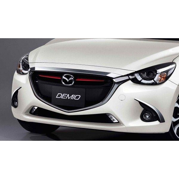 マツダ(MAZDA) アッパーグリルガーニッシュ(メッキ) /マツダ純正オプション/デミオDJ/ DJK1V4240(DJK1-V4-240)