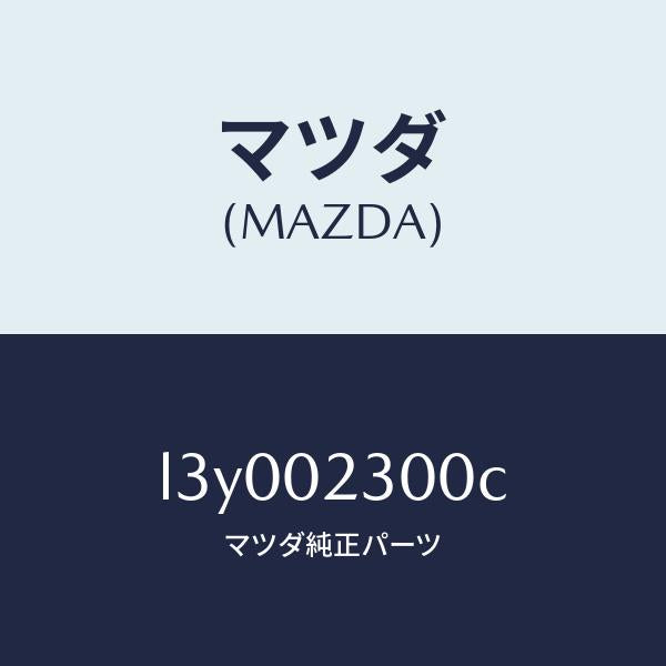 マツダ(MAZDA)エンジン パーシヤル/マツダ純正部品/MPV/エンジン系/L3Y002300C(L3Y0-02-300C)