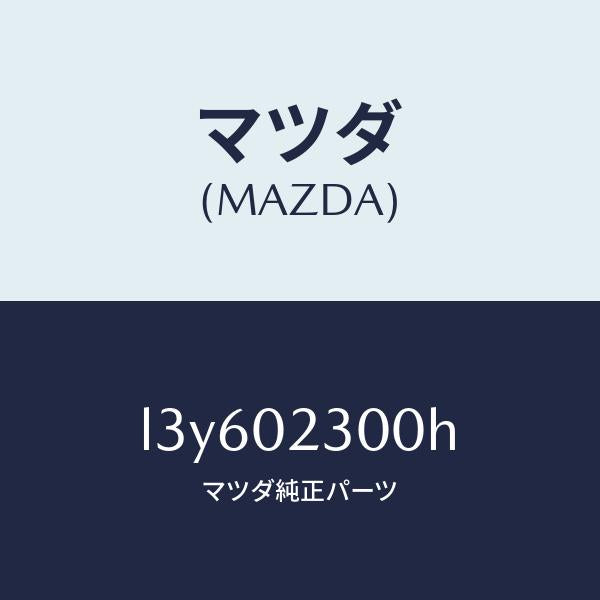 マツダ(MAZDA)エンジン パーシヤル/マツダ純正部品/MPV/エンジン系/L3Y602300H(L3Y6-02-300H)