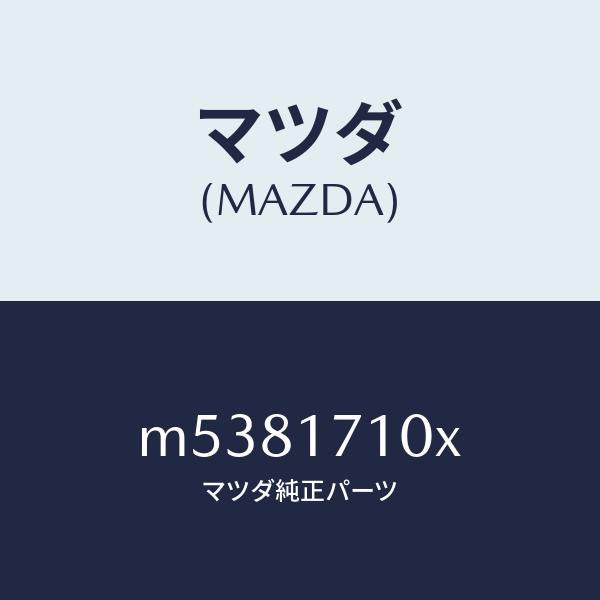 マツダ(MAZDA)ケース トランスミツシヨン/マツダ純正部品/車種共通/チェンジ/M5381710X(M538-17-10X)