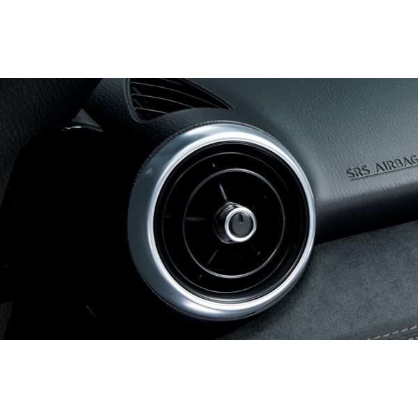 マツダ(MAZDA)エアコンルーバー(サテンクロームメッキ)1ヶ/NDロードスター/ N2476473002(N247-64-730 02)マツダ純正オプション