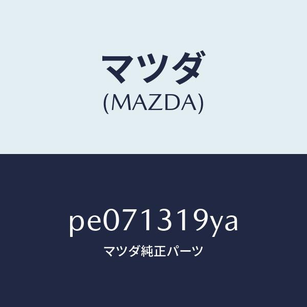 マツダ(MAZDA)ブラケツトレゾナンスチヤンバー/マツダ純正部品/車種共通/エアクリーナー/PE071319YA(PE07-13-19YA)