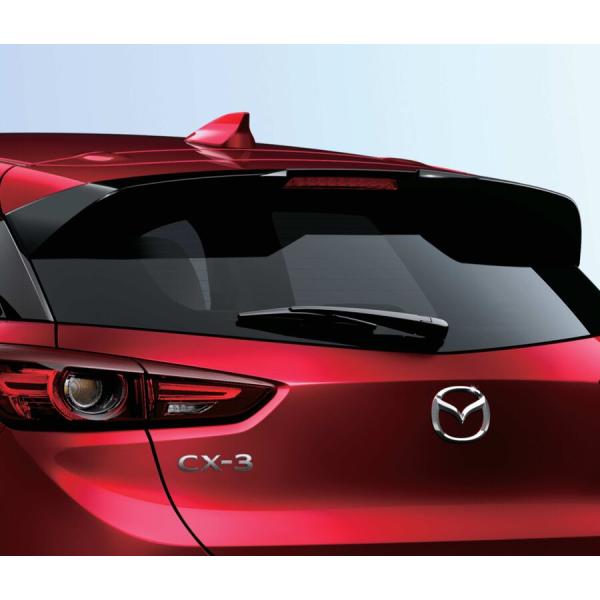 マツダ(MAZDA)リアルーフスポイラー ブリリアントブラック/マツダ純正オプション/CX-3/QDKE519N0APZ(QDKE-51-9N0AP)