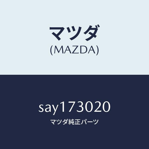 マツダ(MAZDA)ボデー(L) リヤードアー/マツダ純正部品/ボンゴ/リアドア/SAY173020(SAY1-73-020)