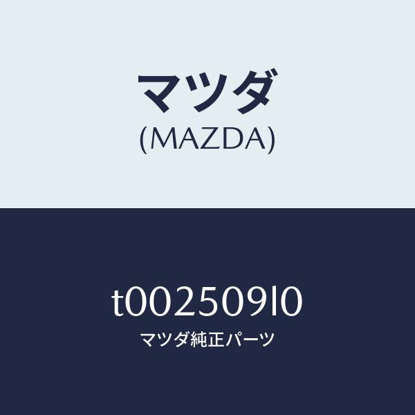 マツダ(MAZDA)モール(L)ルーフ/マツダ純正部品/バンパー/T002509L0(T002-50-9L0)