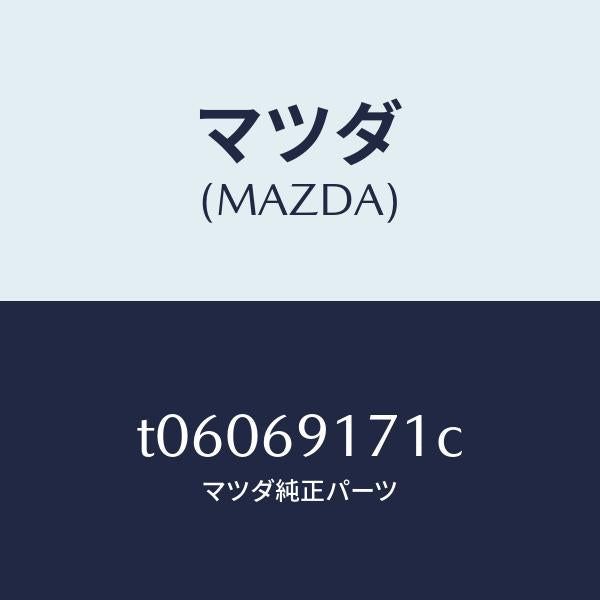 マツダ(MAZDA)ガーニツシユ(L)インナーセイル/マツダ純正部品/ドアーミラー/T06069171C(T060-69-171C)