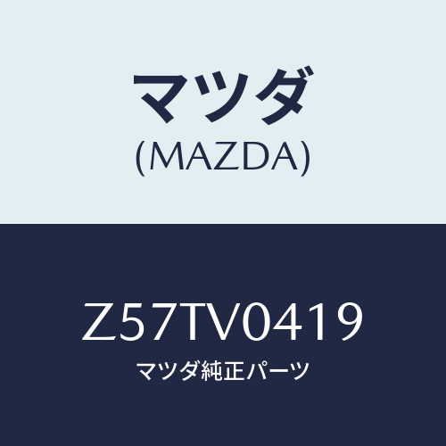 マツダ(MAZDA) FLOORMATHOOK/OEMスズキ車/複数個所使用/マツダ純正オプション/Z57TV0419(Z57T-V0-419)
