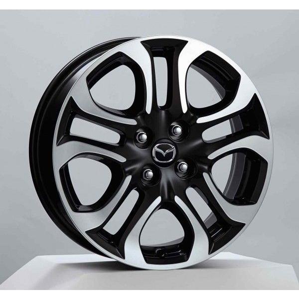 マツダ(MAZDA) アルミホイール(切削ガンメタリック)1本 スタッドレスタイヤ用 /マツダ純正オプション/デミオDJ/ 9965405560-9963604140(9965-40-5560)