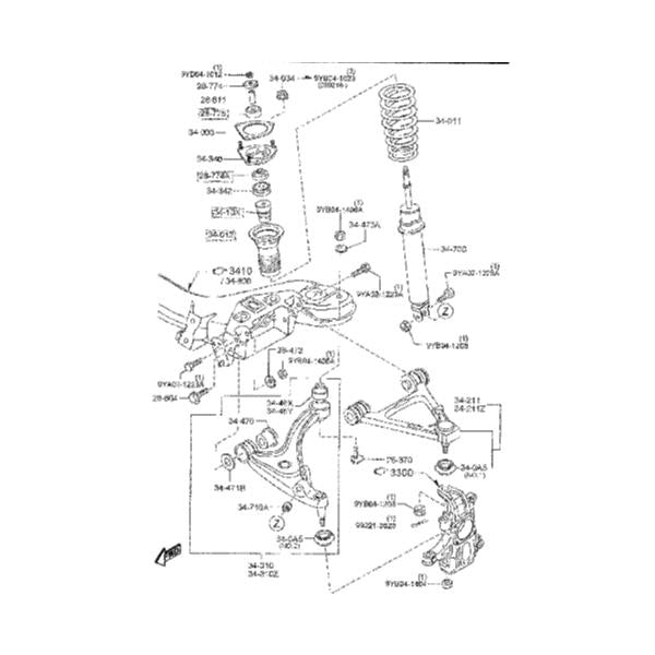 オートエグゼ(AUTOEXE) オーバーホール推奨交換部品左右セット(フロント) NCロードスター MNC785X用 /NCロードスター/MNC785XsetF