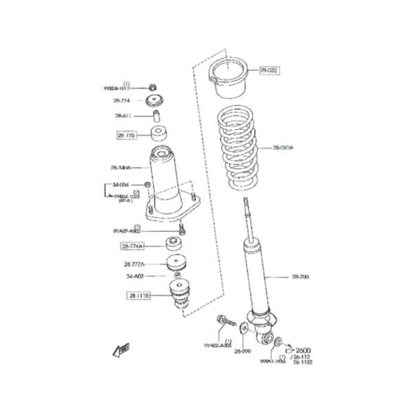 オートエグゼ(AUTOEXE) オーバーホール推奨交換部品左右セット(リア) NCロードスター MNC785X用 /NCロードスター/Mnc785xsetr
