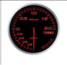 Defi-Link Meter ADVANCE BF ターボ計 Max200kPaモデル アンバーレッド DF09902