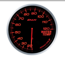 Defi-Link Meter ADVANCE BF 水温計 アンバーレッド DF10502