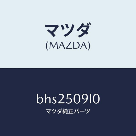 マツダ（MAZDA）モール(L) ルーフ/マツダ純正部品/ファミリア アクセラ アテンザ MAZDA3 MAZDA6/バンパー/BHS2509L0(BHS2-50-9L0)