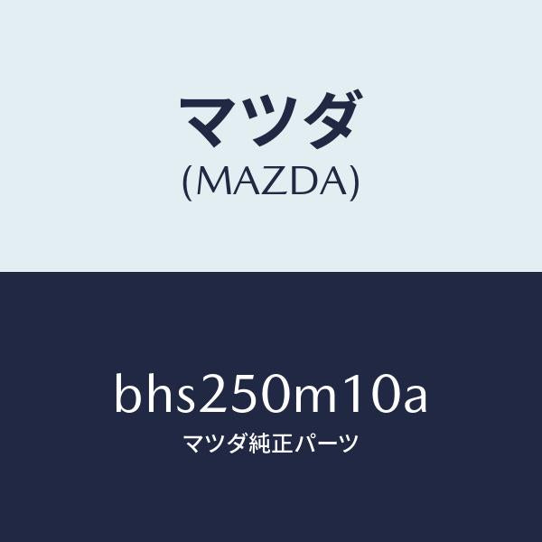 マツダ（MAZDA）ガーニツシユ(R) フロント ドア/マツダ純正部品/ファミリア アクセラ アテンザ MAZDA3 MAZDA6/バンパー/BHS250M10A(BHS2-50-M10A)