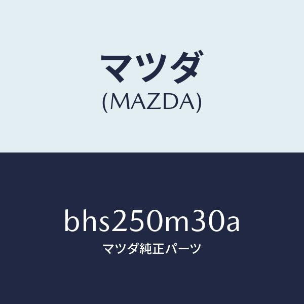 マツダ（MAZDA）ガーニツシユ(R) リヤー ドア/マツダ純正部品/ファミリア アクセラ アテンザ MAZDA3 MAZDA6/バンパー/BHS250M30A(BHS2-50-M30A)