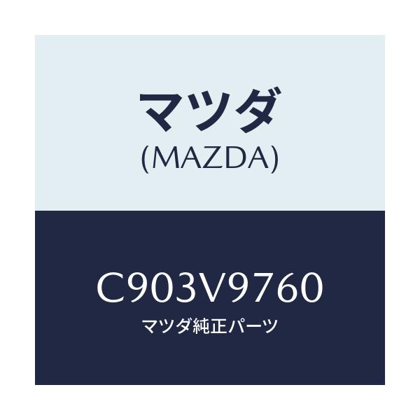 マツダ(MAZDA) LOCKBOLT-LICPLATE/プレマシー/複数個所使用/マツダ純正オプション/C903V9760(C903-V9-760)
