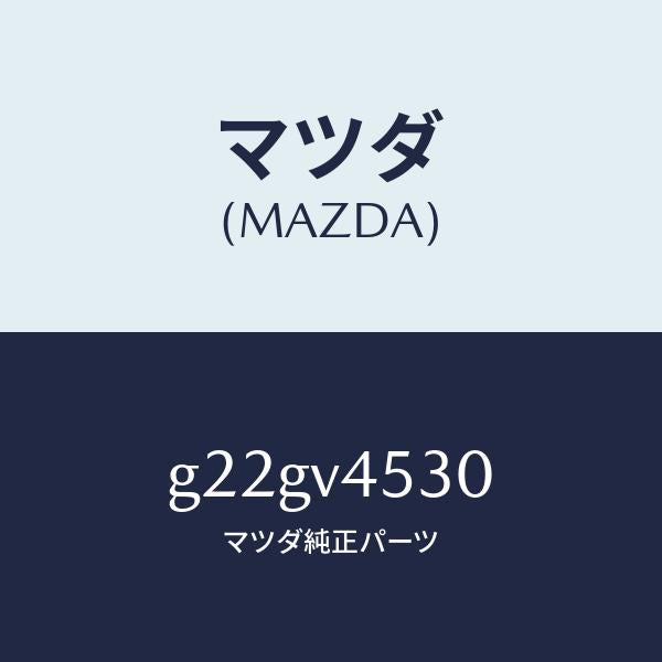 マツダ（MAZDA）アクリルバイザーセツト/マツダ純正オプション/カペラ アクセラ アテンザ MAZDA3 MAZDA6/G22GV4530(G22G-V4-530)