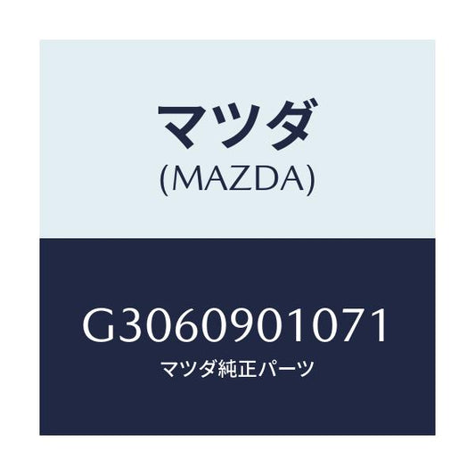 マツダ(MAZDA) ＫＥＹＳＥＴ/カペラ・アクセラ・アテンザ・MAZDA3・MAZDA6/エンジン系/マツダ純正部品/G3060901071(G306-09-01071)