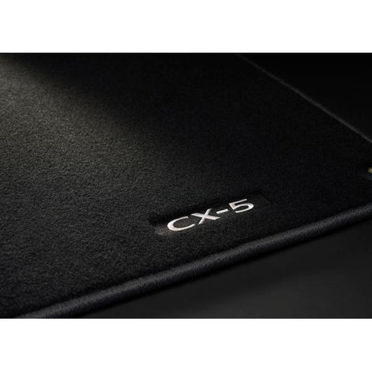 マツダ純正オプション 新型CX-5(KM系) MAZDAフロアマット(スポーツ) 1台分 運転席・助手席=車種名刺繍付 K1D5V0320(K1D5-V0-320)