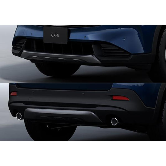 マツダ純正オプション 新型CX-5(KM系) アンダーガーニッシュセット(フロント+リア) ガンメタリック塗装 KLBC-V3-290 KLBC-V3-300