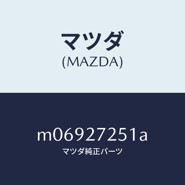 マツダ（MAZDA）ギヤー デイフアレンシヤルサイド/マツダ純正部品/車種共通/M06927251A(M069-27-251A)