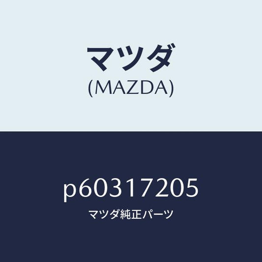 マツダ（MAZDA）リングリテーニング/マツダ純正部品/車種共通/チェンジ/P60317205(P603-17-205)