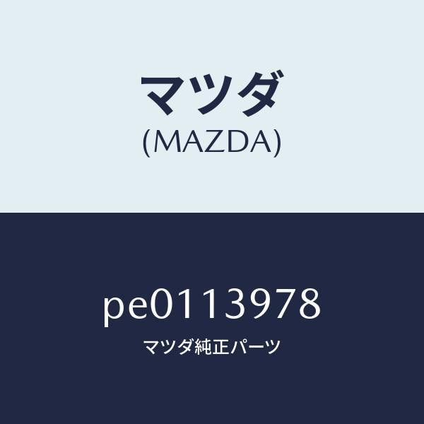 マツダ（MAZDA）タンクキヤツチ/マツダ純正部品/車種共通/エアクリーナー/PE0113978(PE01-13-978)