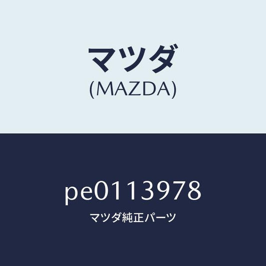 マツダ（MAZDA）タンクキヤツチ/マツダ純正部品/車種共通/エアクリーナー/PE0113978(PE01-13-978)