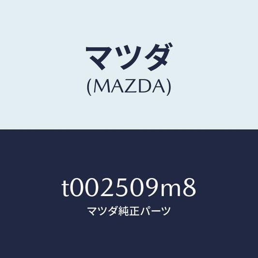 マツダ（MAZDA）クリツプBドアモール/マツダ純正部品/バンパー/T002509M8(T002-50-9M8)