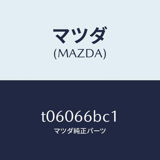 マツダ（MAZDA）ノブチユーナ&デツキボリユーム/マツダ純正部品/PWスイッチ/T06066BC1(T060-66-BC1)