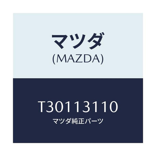 マツダ(MAZDA) ヒーター Ｐ．Ｔ．Ｃ．/タイタン/エアクリーナー/マツダ純正部品/T30113110(T301-13-110)