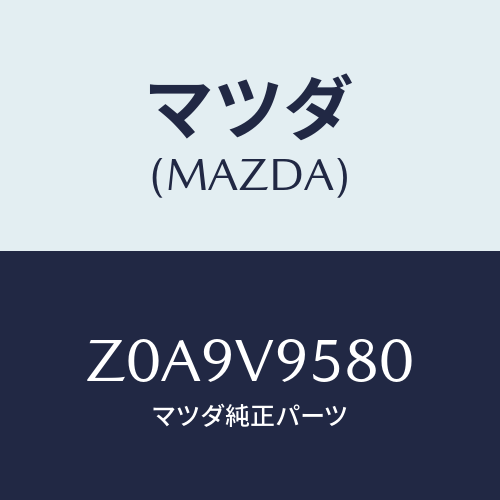 マツダ(MAZDA) ＬＵＧＧＡＧＥＢＡＲ/OEMスズキ車/複数個所使用/マツダ純正オプション/Z0A9V9580(Z0A9-V9-580)