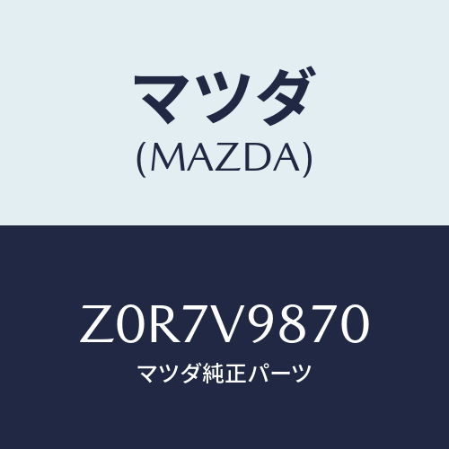 マツダ(MAZDA) ＨＡＮＤＬＥ－ＡＳＳＩＳＴ/OEMスズキ車/複数個所使用/マツダ純正オプション/Z0R7V9870(Z0R7-V9-870)