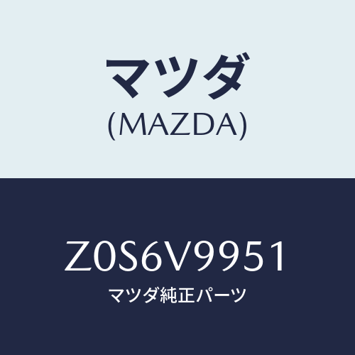 マツダ(MAZDA) ＷＯＲＫＩＮＧＬＡＭＰ/OEMスズキ車/複数個所使用/マツダ純正オプション/Z0S6V9951(Z0S6-V9-951)