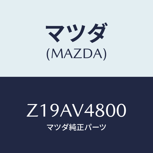 マツダ(MAZDA) ＲＯＯＦＣＡＲＲＥＲ/OEMスズキ車/複数個所使用/マツダ純正オプション/Z19AV4800(Z19A-V4-800)