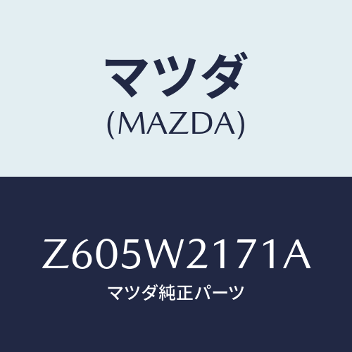 マツダ(MAZDA) ＳＮＯＷＢＬＡＤＥ/OEMスズキ車/複数個所使用/マツダ純正オプション/Z605W2171A(Z605-W2-171A)