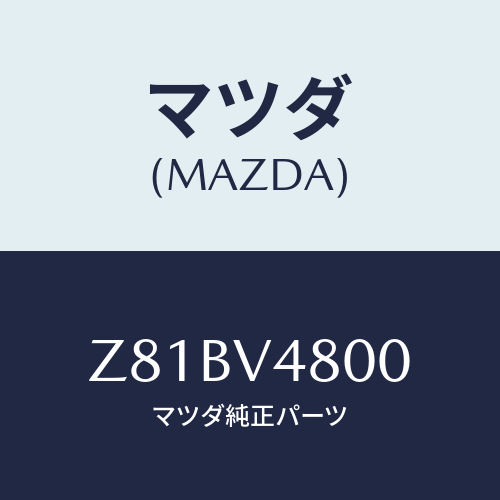 マツダ(MAZDA) ＲＯＯＦＣＡＲＲＩＥＲ/OEMスズキ車/複数個所使用/マツダ純正オプション/Z81BV4800(Z81B-V4-800)