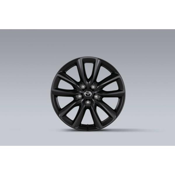 マツダ（MAZDA）アルミホイール(18×7.0J)マットブラック1本<スチールホイール付車>センターキャップ・エアバルブ付/マツダ純正/MAZDA3(B0N6-V3-810)