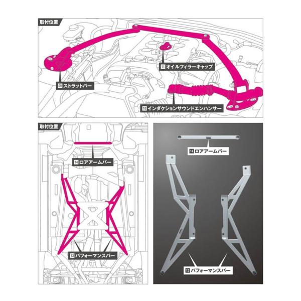 マツダ（MAZDA）パフォーマンスバー<AT車用>/NDロードスター ND5RC/ QND1563A1-BOLT2(QND1-15-3A1)マツダ純正オプション