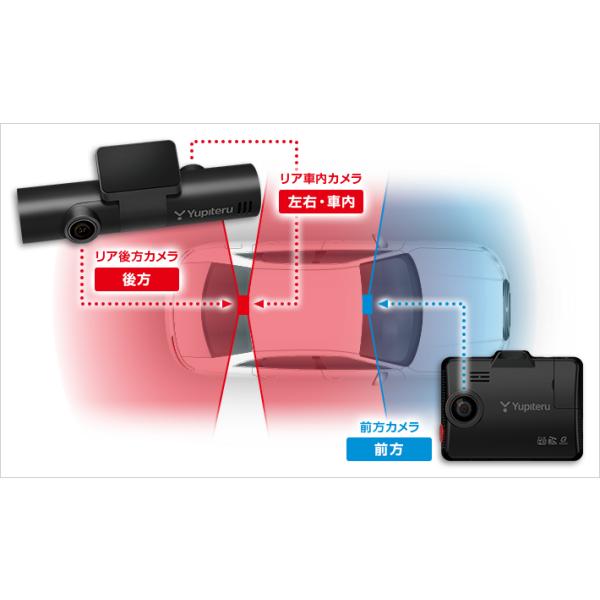 Yupiteru 全方位3カメラドライブレコーダー 駐車監視用オプションセット marumie マルミエ 駐車監視機能付 Z-310